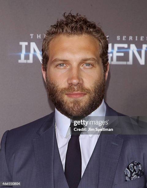 Actor Jai Courtney attends the "The Divergent Series: Insurgent" New York premiere at Ziegfeld Theater on March 16, 2015 in New York City.