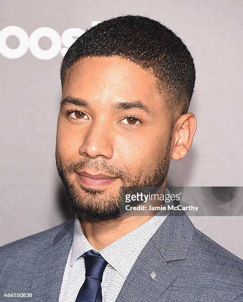 Actor Jesse Smollet attends "The Divergent Series: Insurgent" New York premiere at Ziegfeld Theater on March 16, 2015 in New York City.