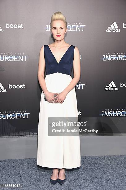 Writer Veronica Roth attends "The Divergent Series: Insurgent" New York premiere at Ziegfeld Theater on March 16, 2015 in New York City.