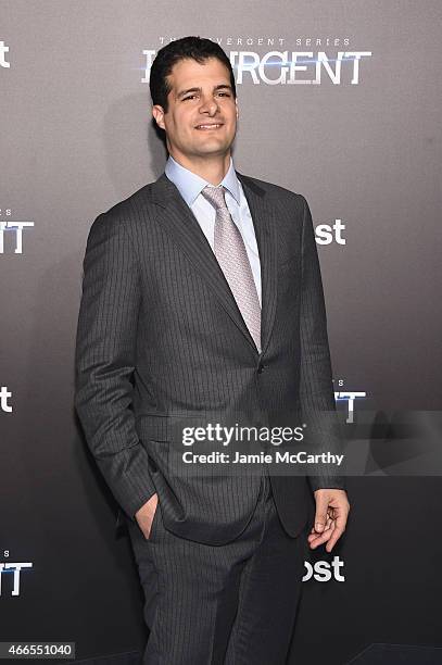 Producer Pouya Shahbazian attends "The Divergent Series: Insurgent" New York premiere at Ziegfeld Theater on March 16, 2015 in New York City.