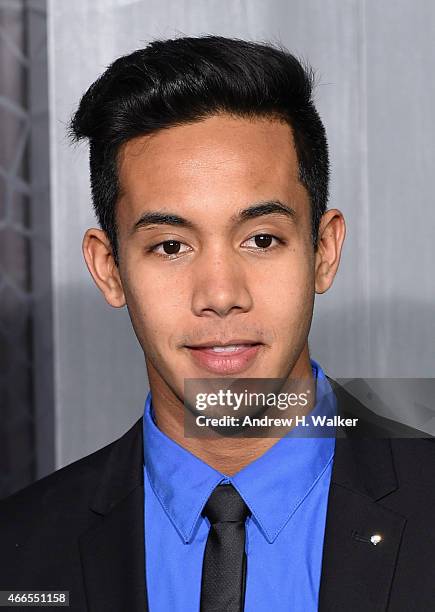 Chad Jackson Perez attends "The Divergent Series: Insurgent" New York premiere at Ziegfeld Theater on March 16, 2015 in New York City.