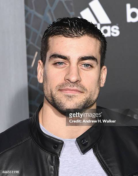 Actor Thomas Canestraro attends "The Divergent Series: Insurgent" New York premiere at Ziegfeld Theater on March 16, 2015 in New York City.