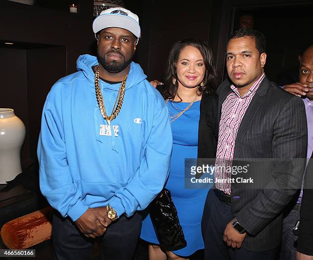 Funkmaster Flex, Dr. Angelique Anderson Nunez and Johnny Nunez attend the Inspired In Music event Honoring Johnny Nunez, Ralph McDaniels & Funkmaster...
