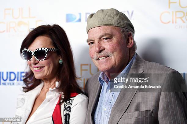 Actor Stacy Keach and his wife Malgosia Tomassi arrive at the season two premiere of DIRECTV's "Full Circle" at The London on March 16, 2015 in West...