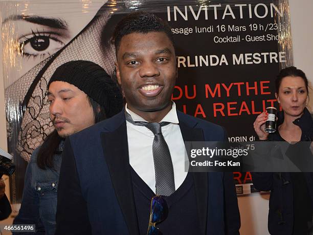 Jean Barthelemy Bokassa attend 'Du Mythe A La Realite' Arlinda Mestre Photo Exhibition Preview at Espace Morin Du Vertbois on March on March 16, 2015...