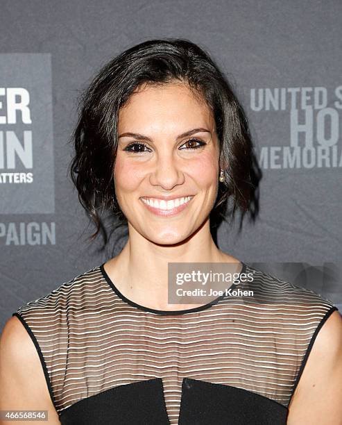 Actress Daniela Ruah attends the United States Holocaust Memorial Museum 2015 Los Angeles Dinner at The Beverly Hilton Hotel on March 16, 2015 in...