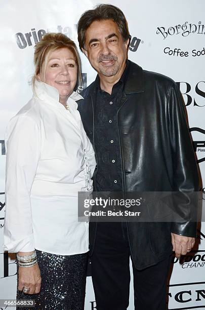 Founder of Borgnine Group Nancee Borgnine and honoree actor Joe Mantegna attend the 2nd Annual Borgnine Movie Star Gala at Sportman's Lodge on...