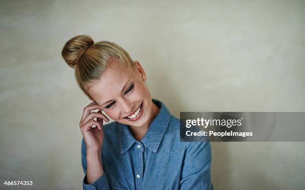 shy smiles - chignon stock pictures, royalty-free photos & images