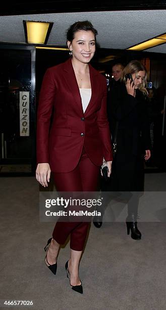 Daisy Lowe attends the UK premiere of 'Dior And I' at The Curzon Mayfair, on March 16, 2015 in London, England.