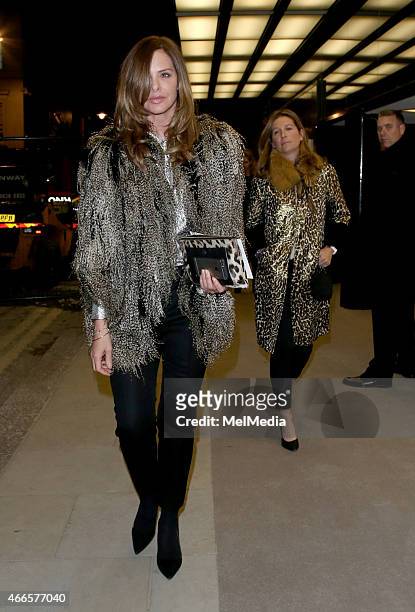 Trinny Woodall attends the UK premiere of 'Dior And I' at The Curzon Mayfair, on March 16, 2015 in London, England.