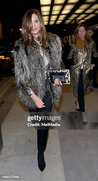 Trinny Woodall attends the UK premiere of 'Dior And I' at The Curzon Mayfair, on March 16, 2015 in London, England.