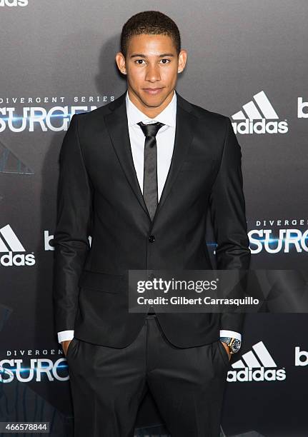 Actor Keiynan Lonsdale attends 'The Divergent Series: Insurgent' New York premiere at Ziegfeld Theater on March 16, 2015 in New York City.