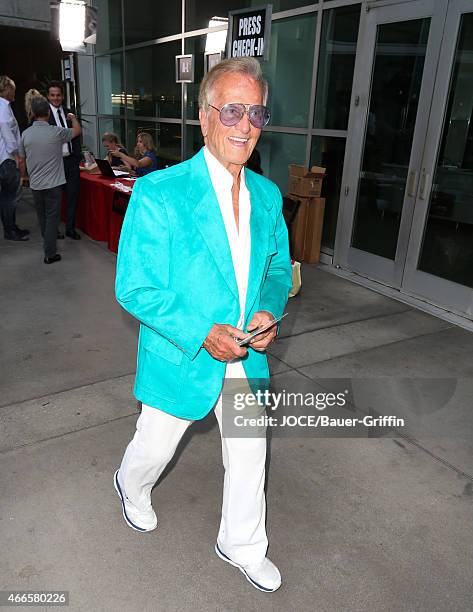 Pat Boone is seen in Hollywood on March 16, 2015 in Los Angeles, California.