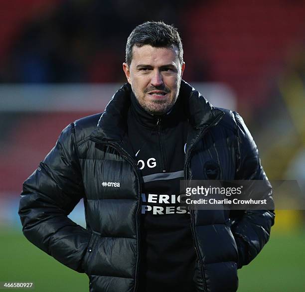 Brighton manager Oscar Garcia during the Sky Bet Championship match between Watford and Brighton & Hove Albion at Vicarage Road on February 02, 2014...