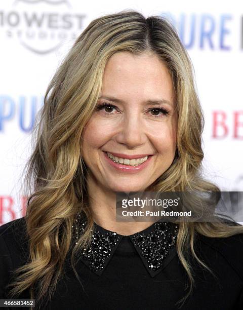 Actress Mira Sorvino attends "Do You Believe?" Los Angeles Premiere at ArcLight Hollywood on March 16, 2015 in Hollywood, California.