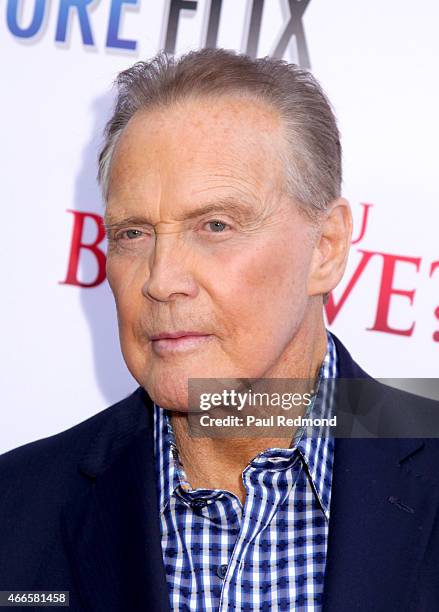 Actor Lee Majors attends "Do You Believe?" Los Angeles Premiere at ArcLight Hollywood on March 16, 2015 in Hollywood, California.