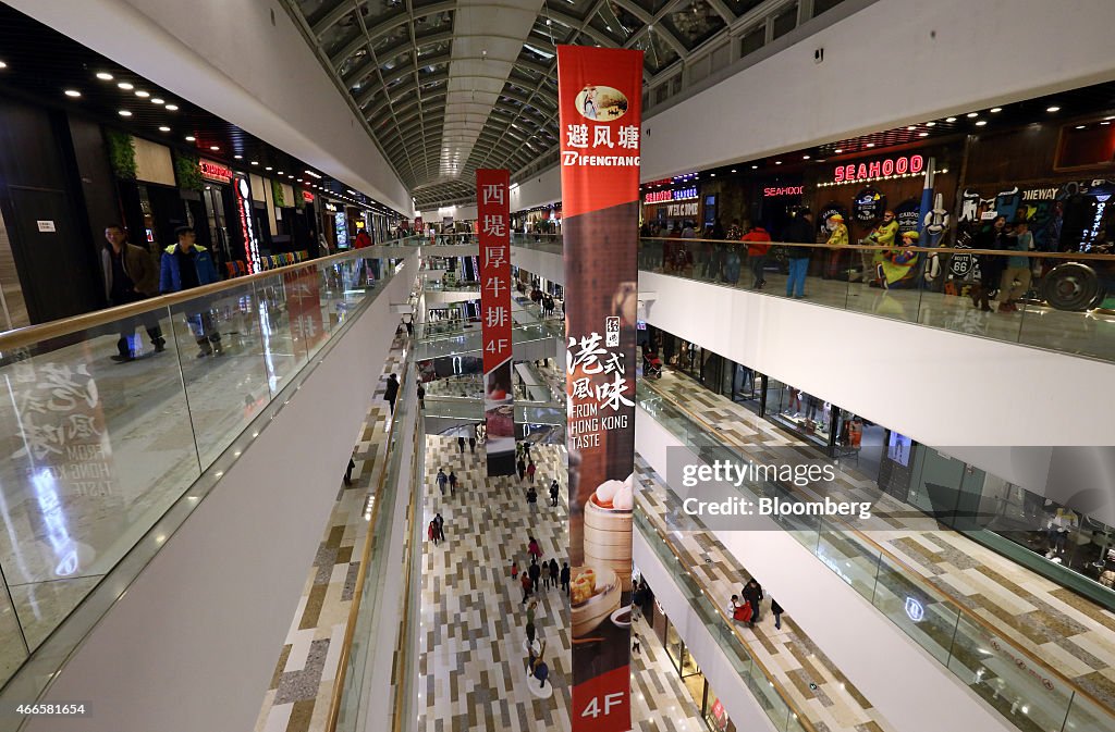 Inside Dalian Wanda Group's Wanda Plaza Shopping Mall and Wanda Cinemas