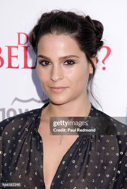 Actress Gianna Simone attends "Do You Believe?" Los Angeles Premiere at ArcLight Hollywood on March 16, 2015 in Hollywood, California.