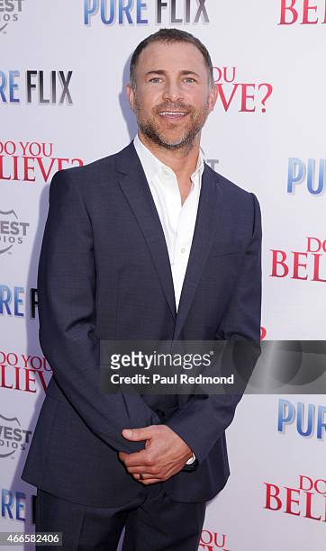 Actor Liam Matthews attends "Do You Believe?" Los Angeles Premiere at ArcLight Hollywood on March 16, 2015 in Hollywood, California.