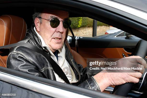 Jeremy Clarkson seen leaving his West London home on March 17, 2015 in London, England.