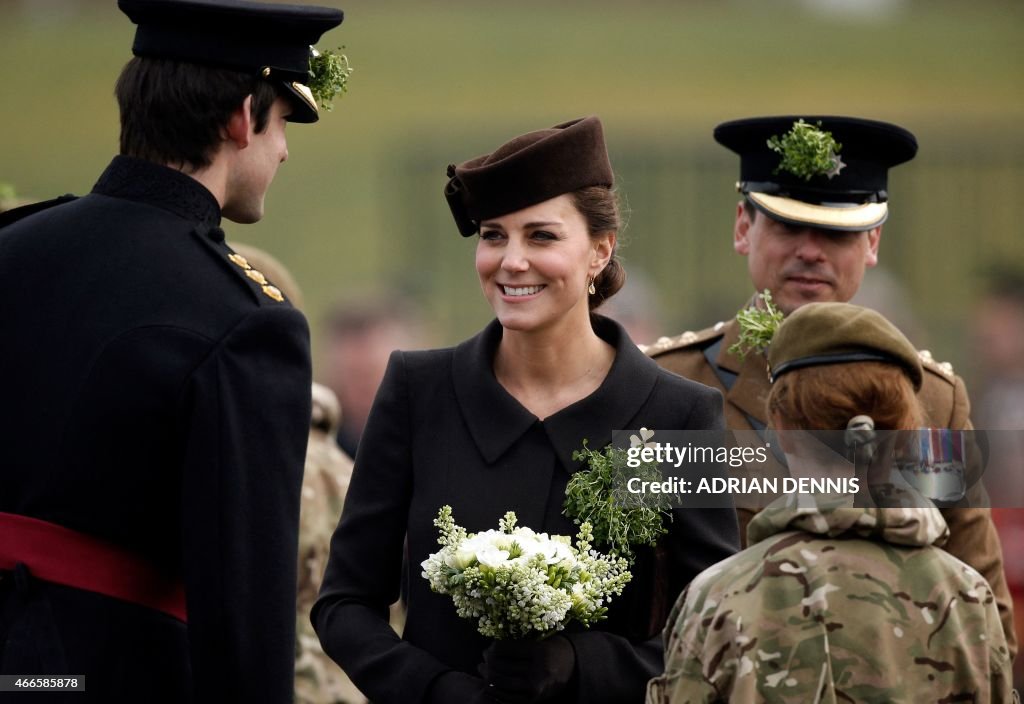 BRITAIN-ROYALS-ST PATRICKS DAY