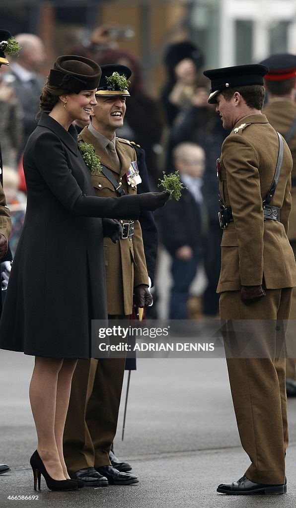 BRITAIN-ROYALS-ST PATRICKS DAY