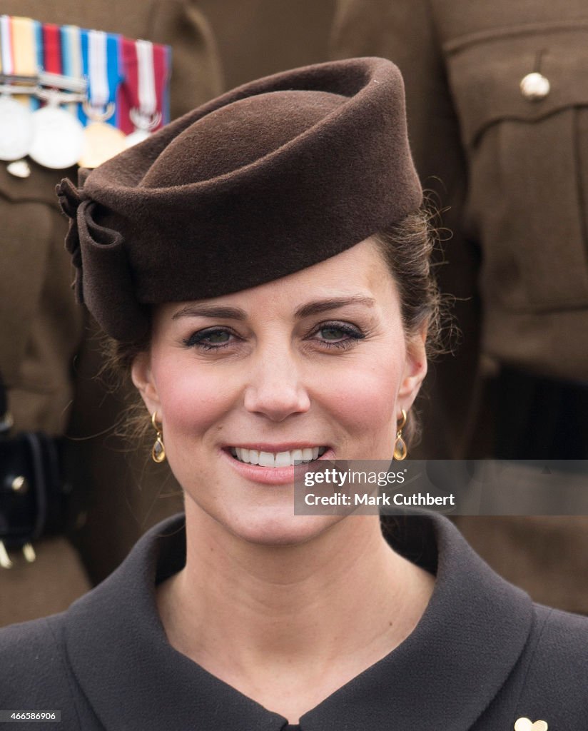 The Duke And Duchess Of Cambridge Attend St Patrick's Day Parade At Mons Barracks