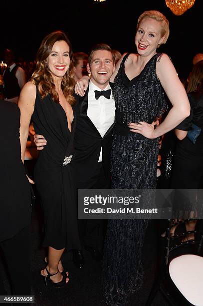 Charlie Webster, Allen Leech and Gwendoline Christie attend the BFI London Film Festival IWC Gala Dinner in honour of the BFI at Battersea Evolution...