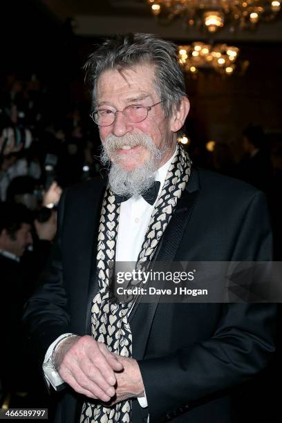 John Hurt attends the London Critics' Circle Film Awards at The Mayfair Hotel on February 2, 2014 in London, England.