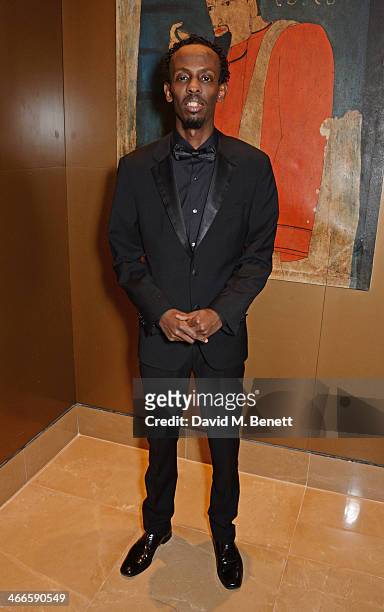 Barkhad Abdi attends the London Critics' Circle Film Awards at The Mayfair Hotel on February 2, 2014 in London, England.