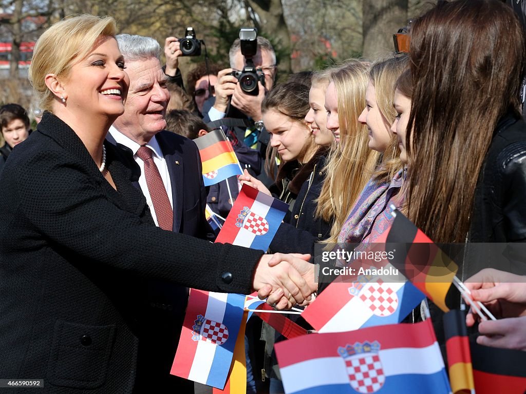 Croatian President Kolinda Grabar-Kitarovic in Berlin