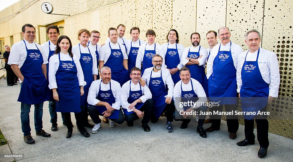 Chefs Attend 'Save The Oceans: Feed The World' in san Sebastian