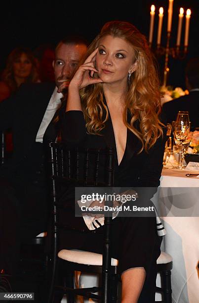 Anthony Byrne and Natalie Dormer attend the BFI London Film Festival IWC Gala Dinner in honour of the BFI at Battersea Evolution Marquee on October...