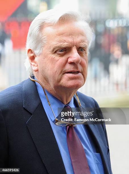 Michael Grade attends a Memorial Service for Sir Richard Attenborough at Westminster Abbey on March 17, 2015 in London, England.
