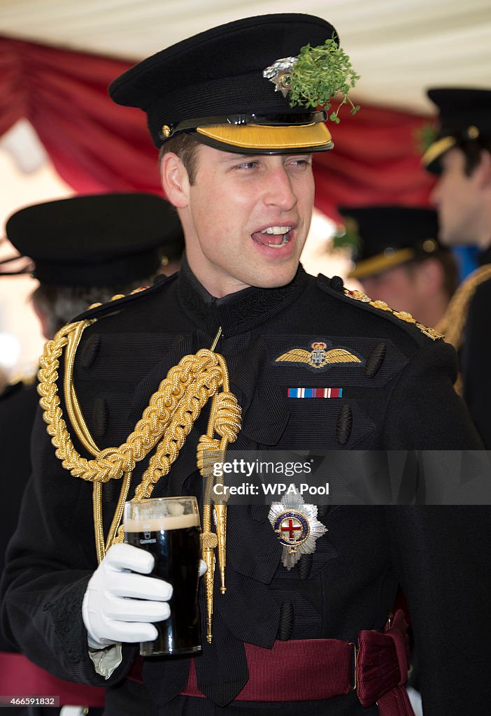 The Duke And Duchess Of Cambridge Attend St Patrick's Day Parade At Mons Barracks