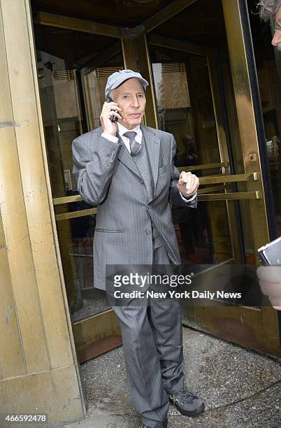 Robert Durst leaves Manhattan Criminal Court on Wednesday, December 10, 2014. Durst is charged with trespassing on his brother's property and...