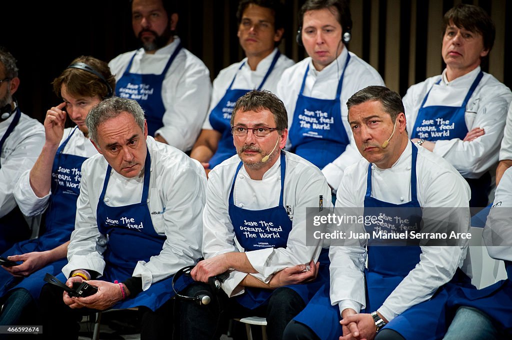 Chefs Attend 'Save The Oceans: Feed The World' in san Sebastian