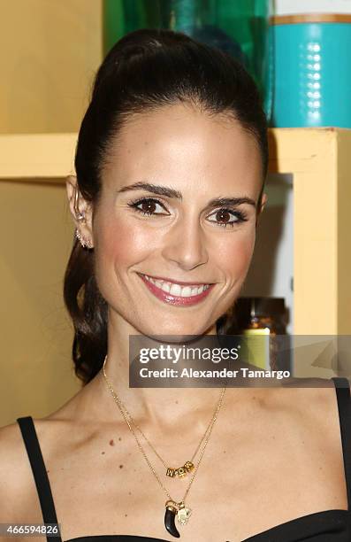 Jordana Brewster is seen on the set of Despierta America to promote the movie "Furious 7" at Univision Studios on March 17, 2015 in Miami, Florida.