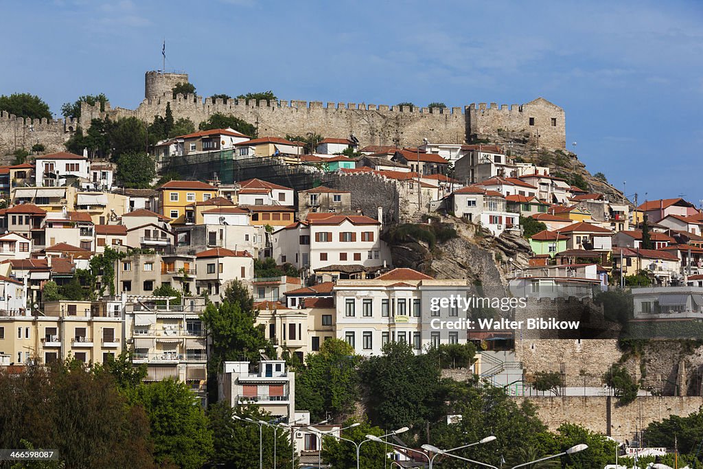 Greece, Kavala, town view