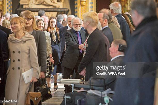 Michael Attenborough attends a service of thanksgiving for the life and work of his father Lord Attenborough CBE at Westminster Abbey on March 17,...