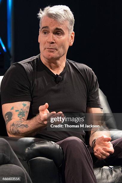 Henry Rollins speaks to Dana Harris of Indiewire at Austin Convention Center as part of SXSW 2015 on March 17, 2015 in Austin, United States.