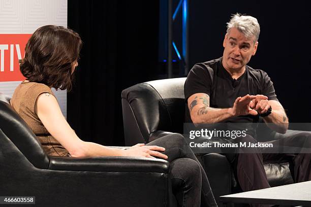 Henry Rollins speaks to Dana Harris of Indiewire at Austin Convention Center as part of SXSW 2015 on March 17, 2015 in Austin, United States.