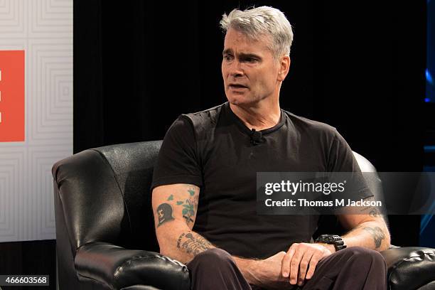 Henry Rollins speaks to Dana Harris of Indiewire at Austin Convention Center as part of SXSW 2015 on March 17, 2015 in Austin, United States.