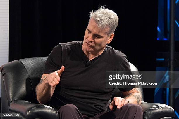 Henry Rollins speaks to Dana Harris of Indiewire at Austin Convention Center as part of SXSW 2015 on March 17, 2015 in Austin, United States.