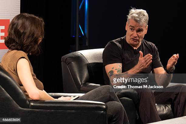 Henry Rollins speaks to Dana Harris of Indiewire at Austin Convention Center as part of SXSW 2015 on March 17, 2015 in Austin, United States.
