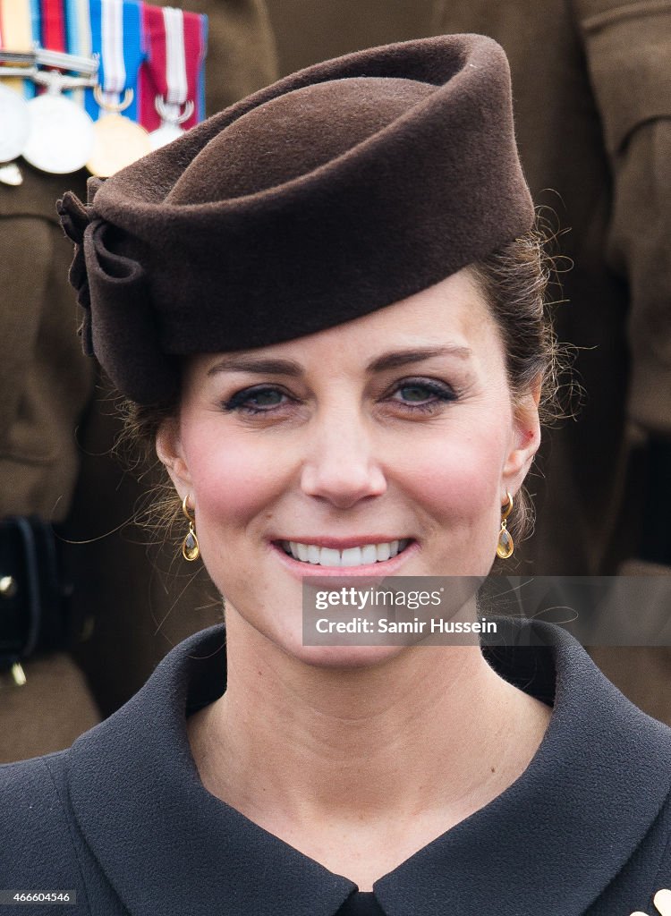 The Duke And Duchess Of Cambridge Attend St Patrick's Day Parade At Mons Barracks