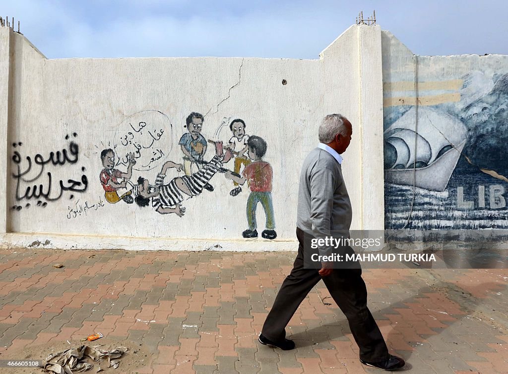 LIBYA-DAILY-LIFE-GRAFFITI