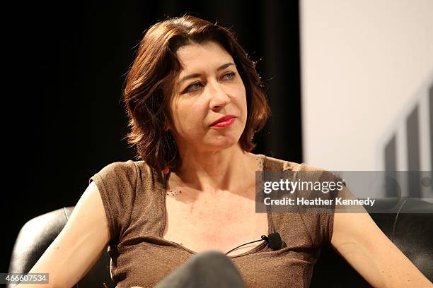 Dana Harris, Editor in Chief/General Manager of Indiewire speaks onstage at 'A Conversation With Henry Rollins' during the 2015 SXSW Music, Film +...