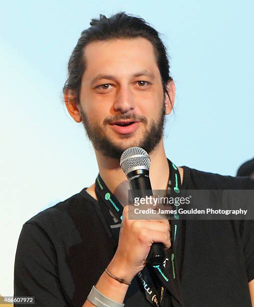 Filmmaker Ian Schwartz speaks onstage at 'Music Videos' during the 2015 SXSW Music, Film + Interactive Festival at Alamo Ritz on March 17, 2015 in...
