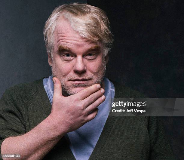 Actor Philip Seymour Hoffman is photographed at the Sundance Film Festival for Self Assignment on January 19, 2014 in Park City, Utah.